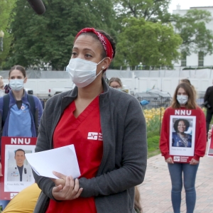 Nurses holding social distancing event