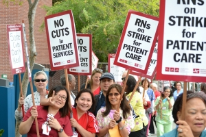 Nurses Striking