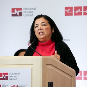 Bonnie Castillo, RN, executive director of National Nurses United