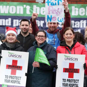 Nurses on strike