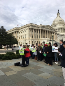 D.C. RN Rita Collins speaks at OFF Act Press conference