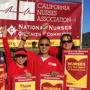 Nurses picket for patient care