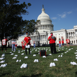 Nures hold memorial outside the Capitol