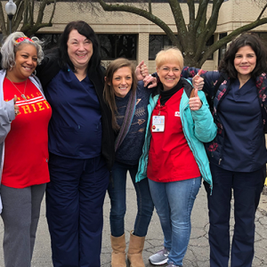 Nurses give thumbs up