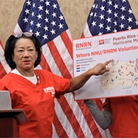 Cathy Kennedy, RN, at Capitol Hill press conference