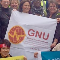 GNU supporting action in Dublin, Ireland.