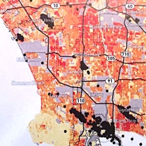 LA oil field map