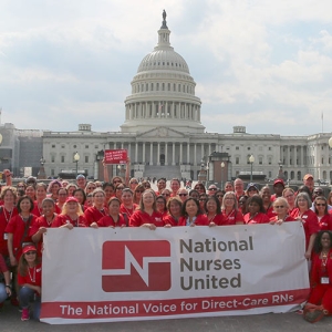 Nurses outside Capitol