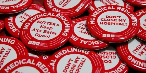 Hospital closure buttons