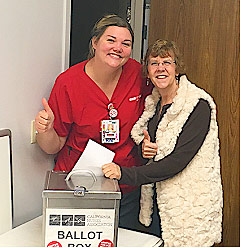Rideout Regional Medical Center RNs at the ballot box