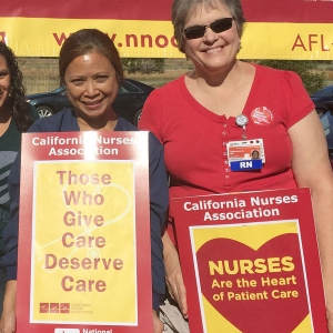 Nurses picket for patient care