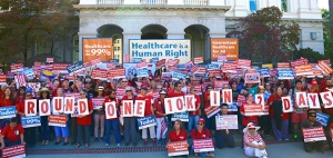 Single Payer Supporters Rally at State Capitol 