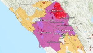 Sonoma Evacuation map