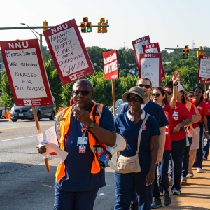 Ascension St. Agnes nurses picket for better patient care