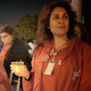 Nurse at vigil