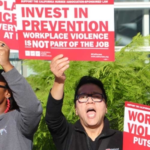 Nurses rally against workplace violence