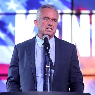 Robert F. Kennedy, Jr. at podium