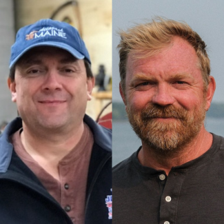 Separate head shots of Troy Jackson and Graham Platner