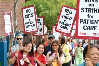 Nurses Striking