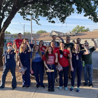 Nurses from Ascension Seton Medical Center in Austin TX demonstrating