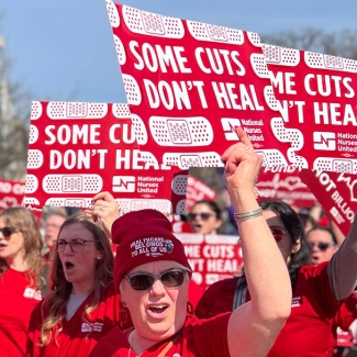 Nurses at DC rally against Medicaid cuts
