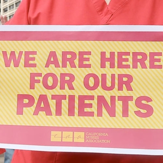 Here for our patents sign