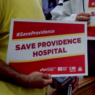 Community members rally to keep Providence Hospital open