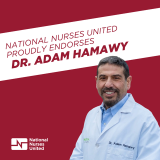 Headshot of Dr. Adam Hamawy, text "NNU Proudly Endorses Dr. Adam Hamawy"
