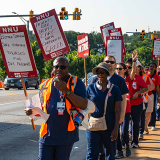 Nurses on picket line
