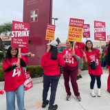 Nurses on picket line