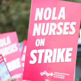 Sign: NOLA Nurses on Strike