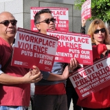 Nurses rally against workplace violence