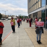 nurses protesting