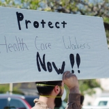 Protect health care workers sign