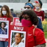 Nurses protest covid deaths due to lack of protections