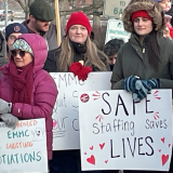 EMMC nurses picket outside