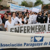 Nursing union mobilizes. Photo file: Agustín Acosta.