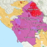 Sonoma Evacuation map
